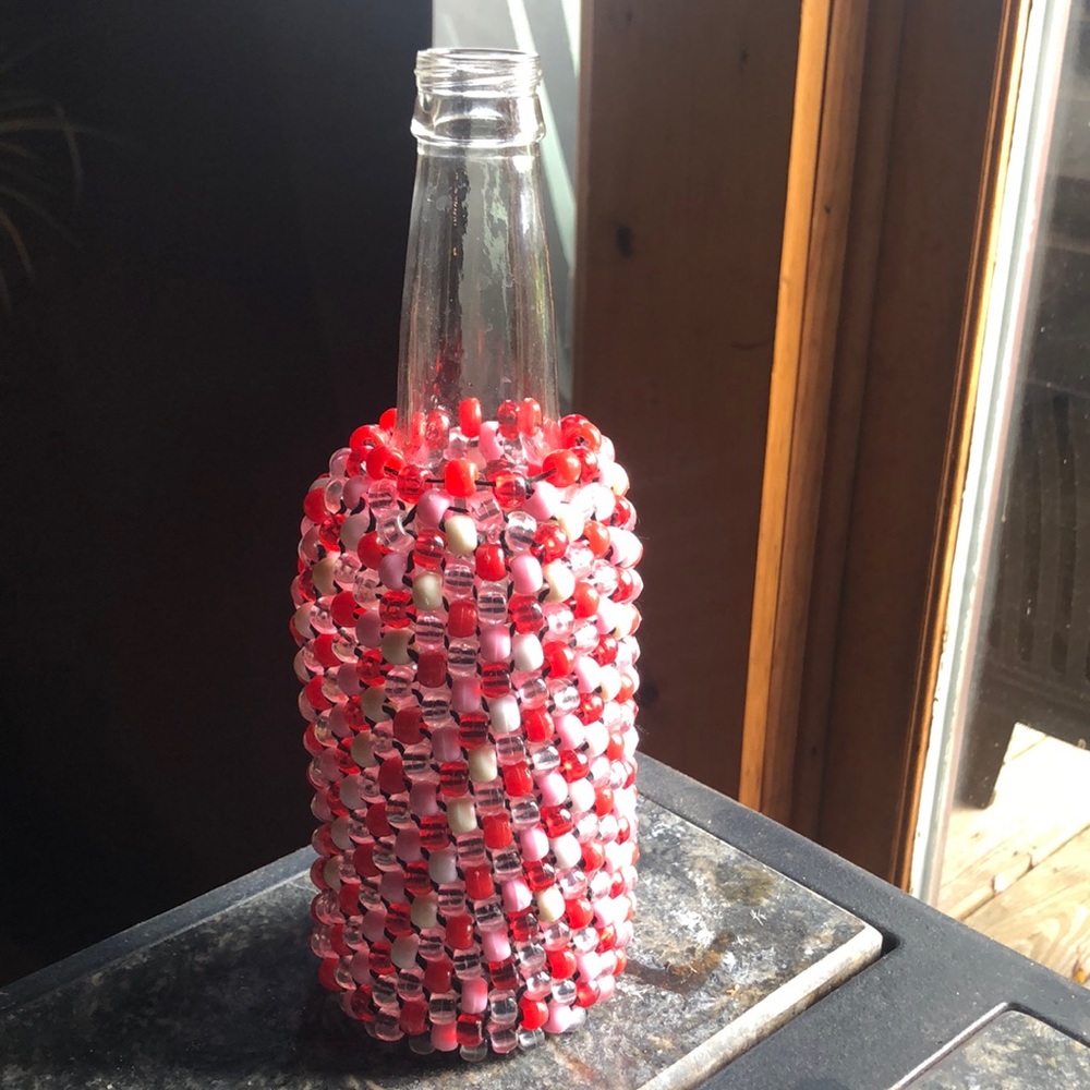 Valentine-Themed Bottle Vase